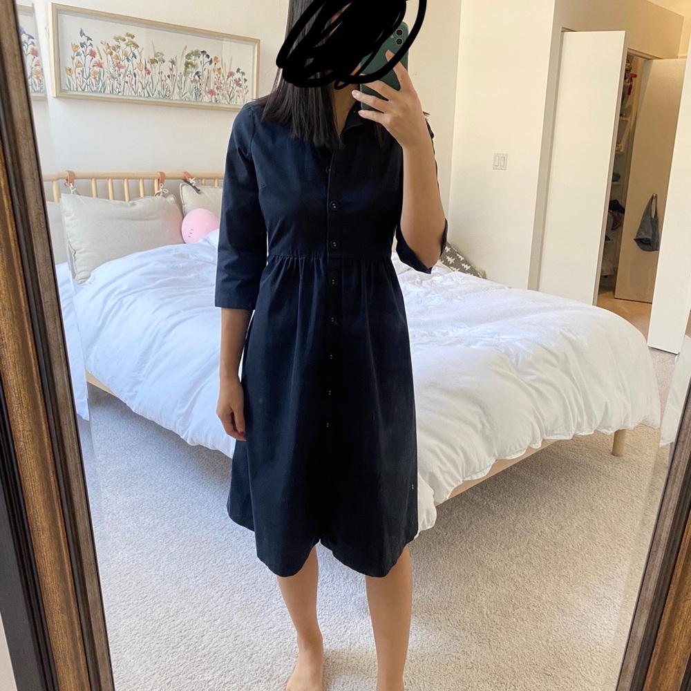 Lands End Button Up Dress